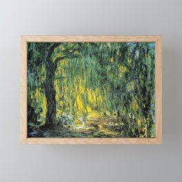 Weeping Willow by Claude Monet Framed Mini Art Print
