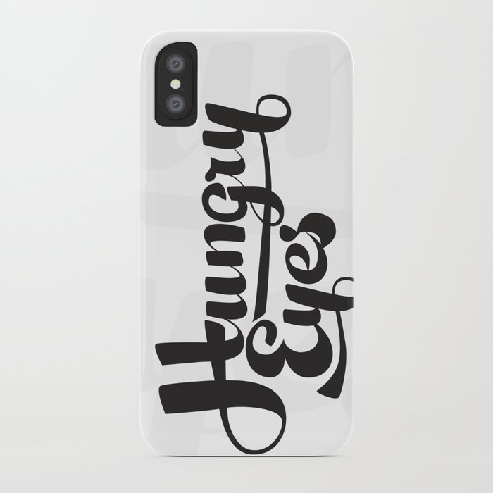 Hungry Hungry Typo iPhone Case