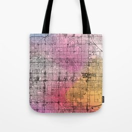 Colorful Mesa, USA City Map Tote Bag