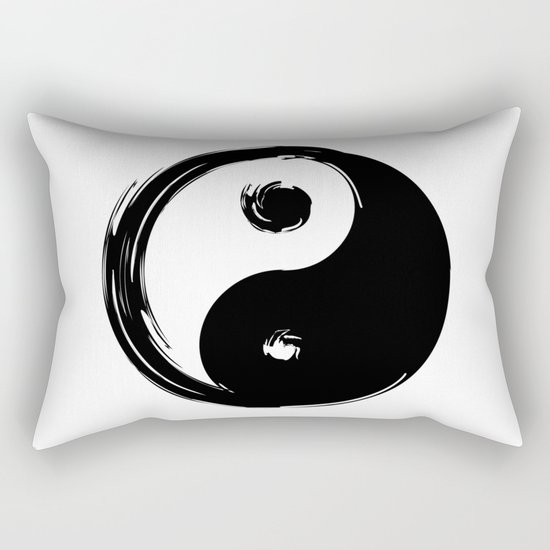 Yin Yang Symbol Rectangular Pillow
