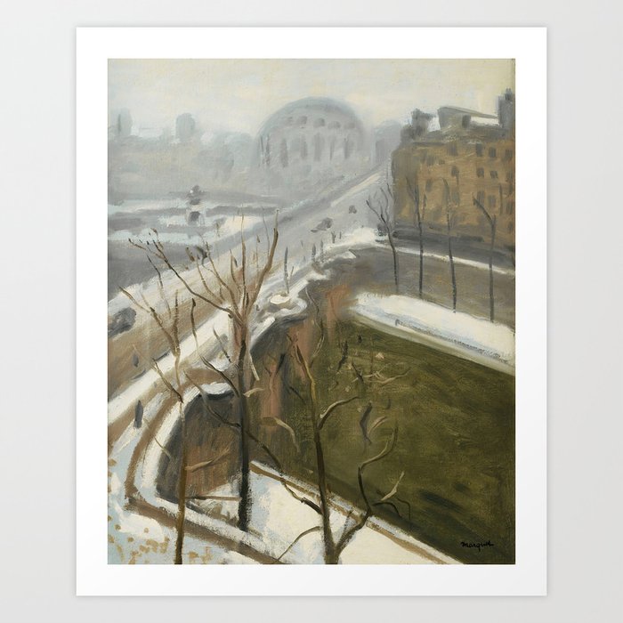 Albert Marquet | Paris, Pont Neuf, Fin De La Neige (1947) | Paris, Pont Neuf, End of the Snow Albert Marquet Art Print