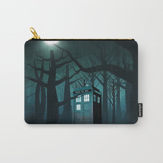 Tardis in the Forest of The Night Carry-All Pouch