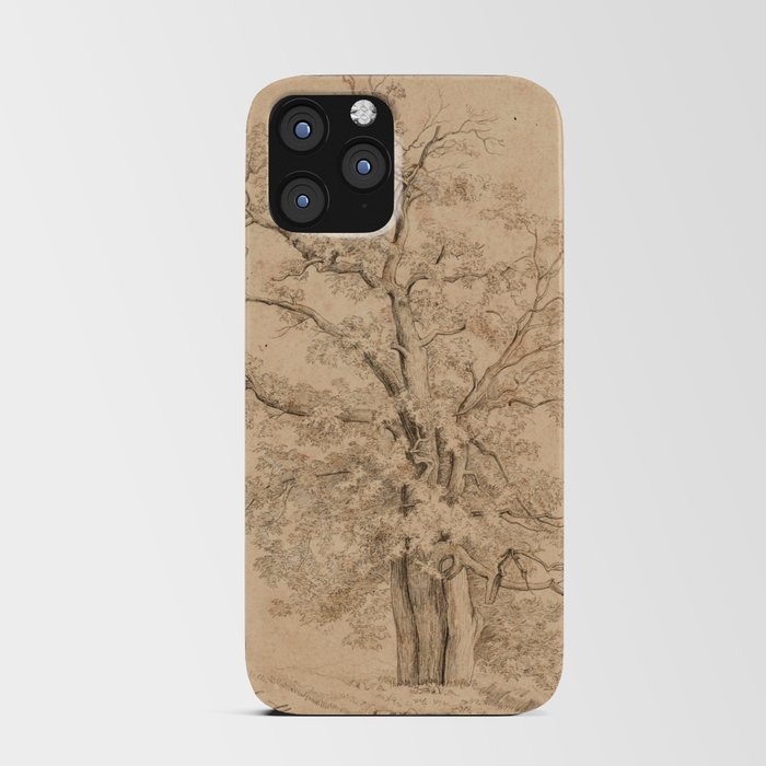 Vintage Tree Drawing, 1800s iPhone Card Case