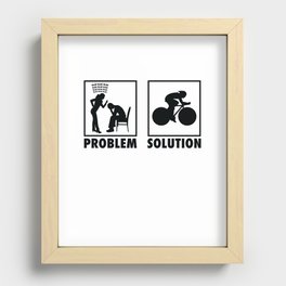 Cycling Cyclist Statement Problem Solution. Recessed Framed Print