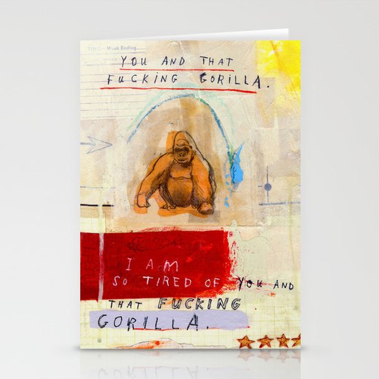 Gratuitous Simian Profanity. Stationery Cards