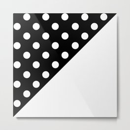 MILLENNIAL ART (BLACK-WHITE) Metal Print | Polka, Dotty, Midcenturydesign, Mid Century, Maximalism, Abstracted, Graphicdesign, Cool, Pattern, Dotted 