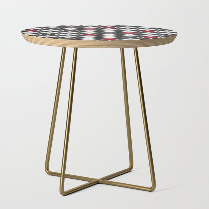 Retro Mid century Atomic Age Checkers Side Table