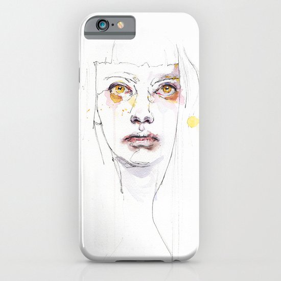 Golden eyes girl iPhone & iPod Case
