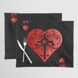 Heart Poker Ace Casino Placemat