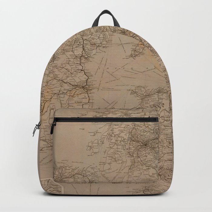 Vintage Great Britain Map Backpack