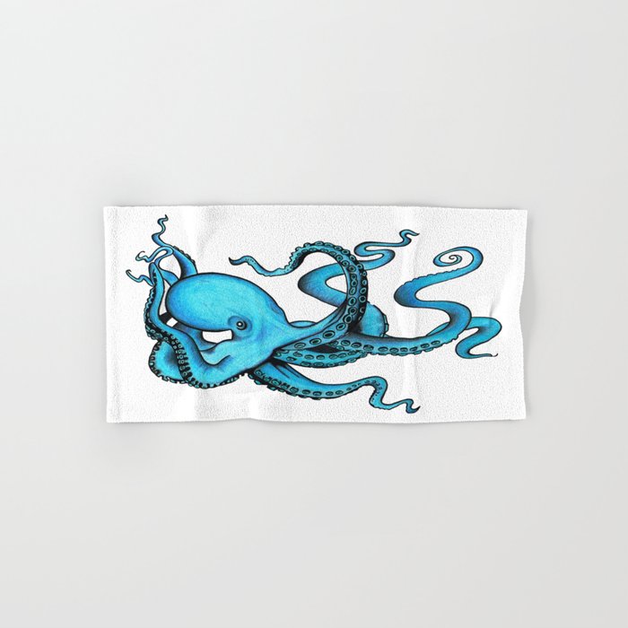 Octopus hand towel cheap