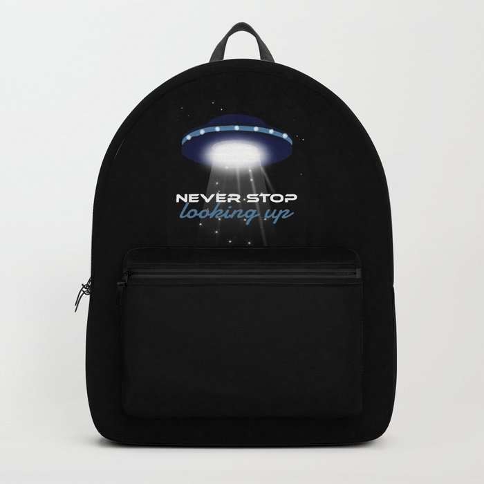 Never Stop Looking Up - Outer Space Galaxy Solar System Backpack