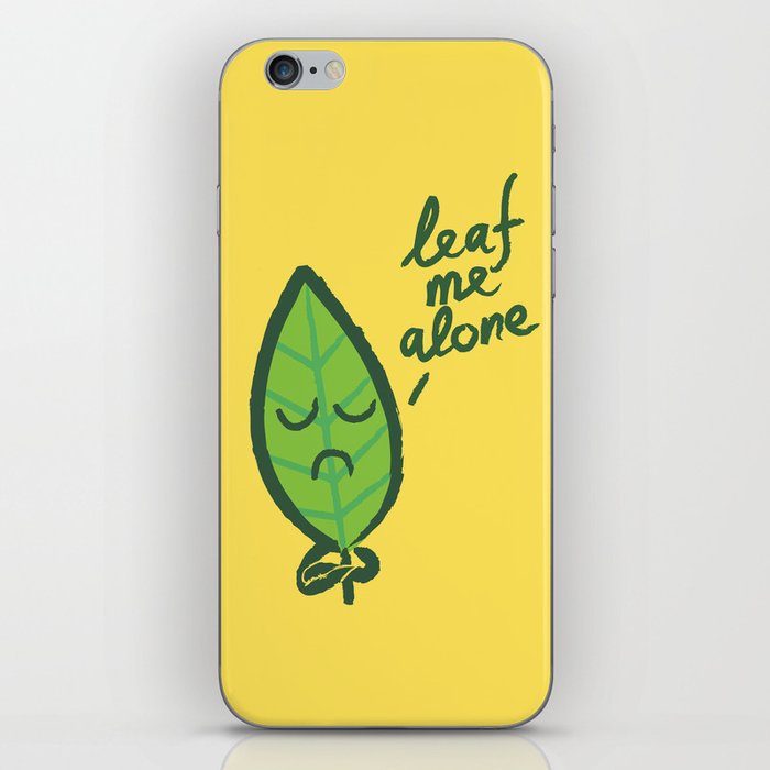 The introvert leaf iPhone Skin