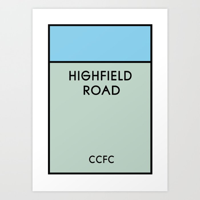 Highfield Road CCFC Art Print