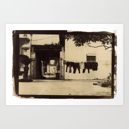 Dry Cleaning Art Print
