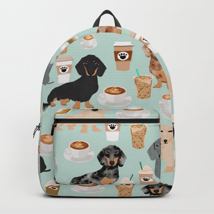 Dachshund top print backpack