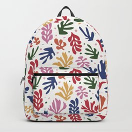 Matisse Style Backpack | Mid Century, Pattern, French, Matisse, Ink, Matissestyle, Organic, Floral, Flowermarket, Shapes 