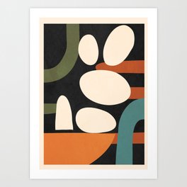 Abstract shapes in the skies 1 Art Print