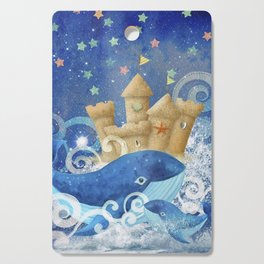 Sandcastle Waves Whales Cutting Board