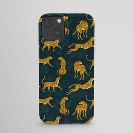 Leopard pattern Black iPhone Case