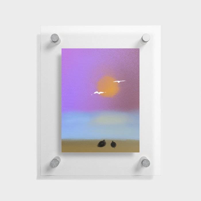 Sunrise Upon A Shore Floating Acrylic Print