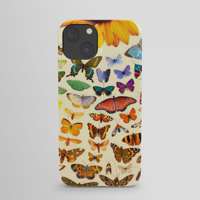Sunflower and Butterflies iPhone Case