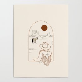 Lost Pony - Rustic Poster