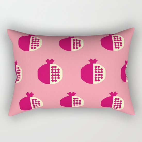 Fruit: Pomegranate Rectangular Pillow