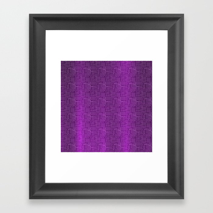 Purple Silk Metallic Abstract Modern Collection Framed Art Print