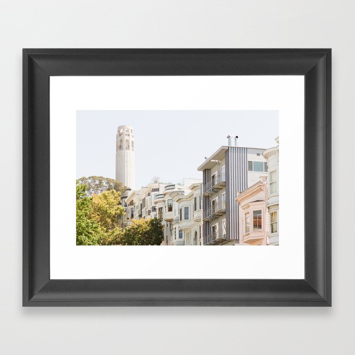 Coit Tower - San Francisco Photography Framed Art Print