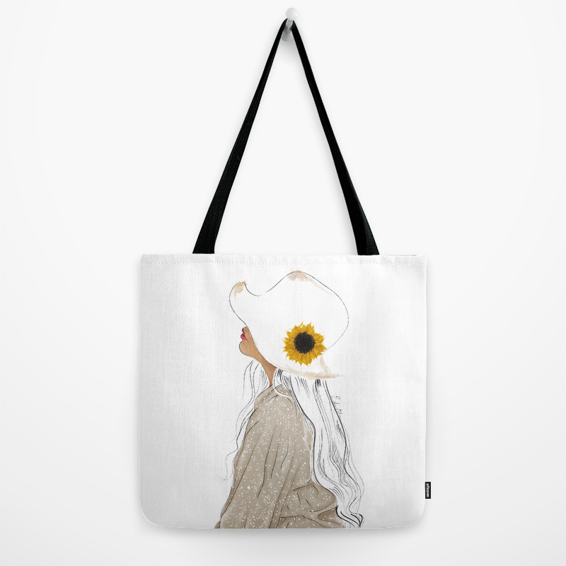 sunflower tote bag