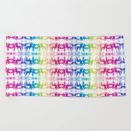 Tie Dye Rainbow Beach Towel