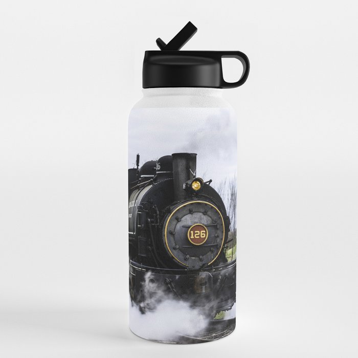 Steam Train Water Bottle by C. Hand