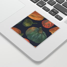 Pumpkin vegan pattern Sticker