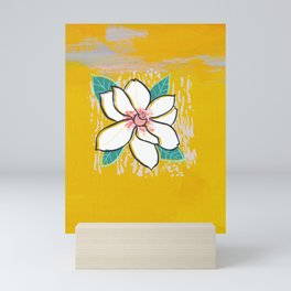 Yellow Christmas Flower  Mini Art Print