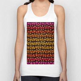 Shiny small yellow  floral pattern Unisex Tank Top