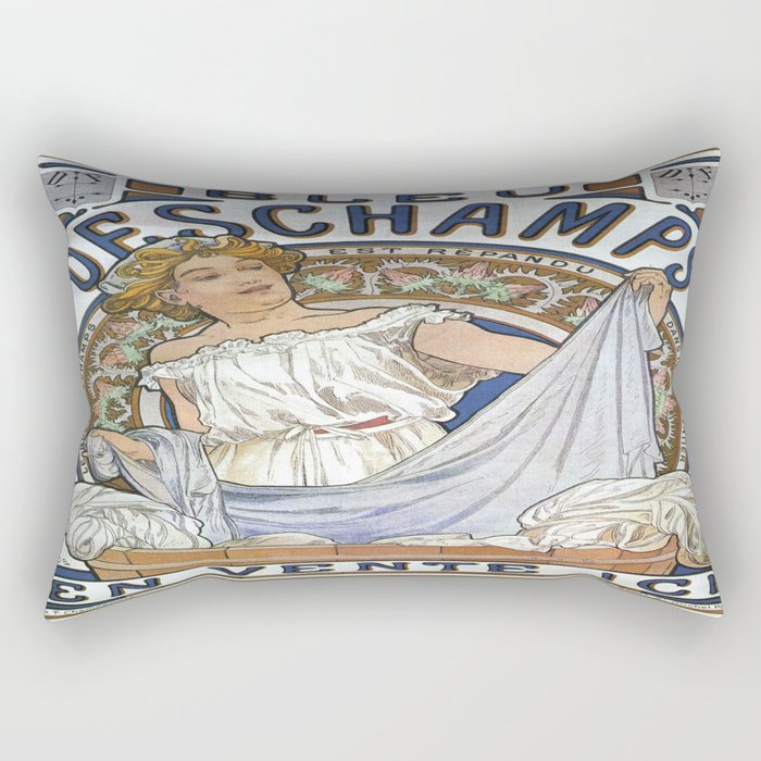 Vintage poster - Bleu Deschamps Rectangular Pillow