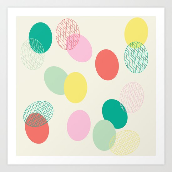 Easter Eggs Art Print