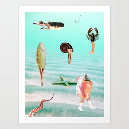 Underwater madness Art Print