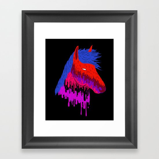 The Psychedelic Melt Framed Art Print