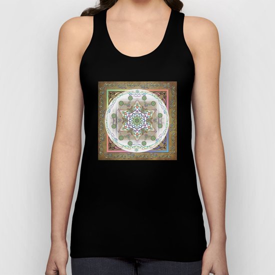 Compassion Mantra Rainbow Mandala Unisex Tank Top