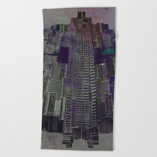 Urban Bubble into Space / 25-08-16 Beach Towel
