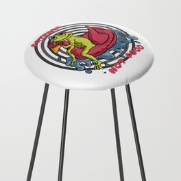 Friends not food frog and flamingo Design T-Shirt Counter Stool