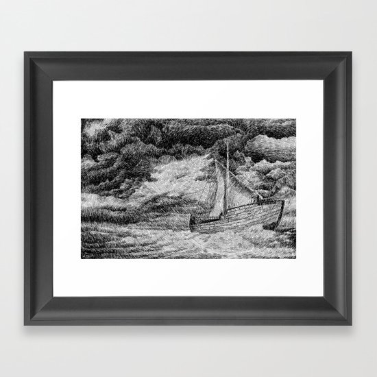 Fingerprint - Sailing Framed Art Print