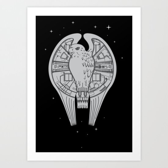The REAL Millenium Falcon Art Print
