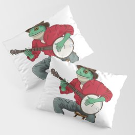 Banjo Playing Frog Pillow Sham