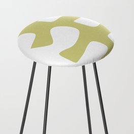 Abstract minimal plant color block 25 Counter Stool