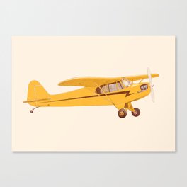 Little Yellow Plane Canvas Print