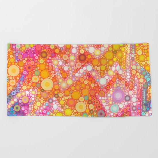 Sunshine Bubbles Beach Towel