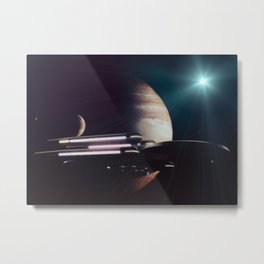 Starship Metal Print | Jupiter, Voyage, Boborsillo, Space, Planets, Starship, Adventure, Orsillo, Spaceship, Starships 